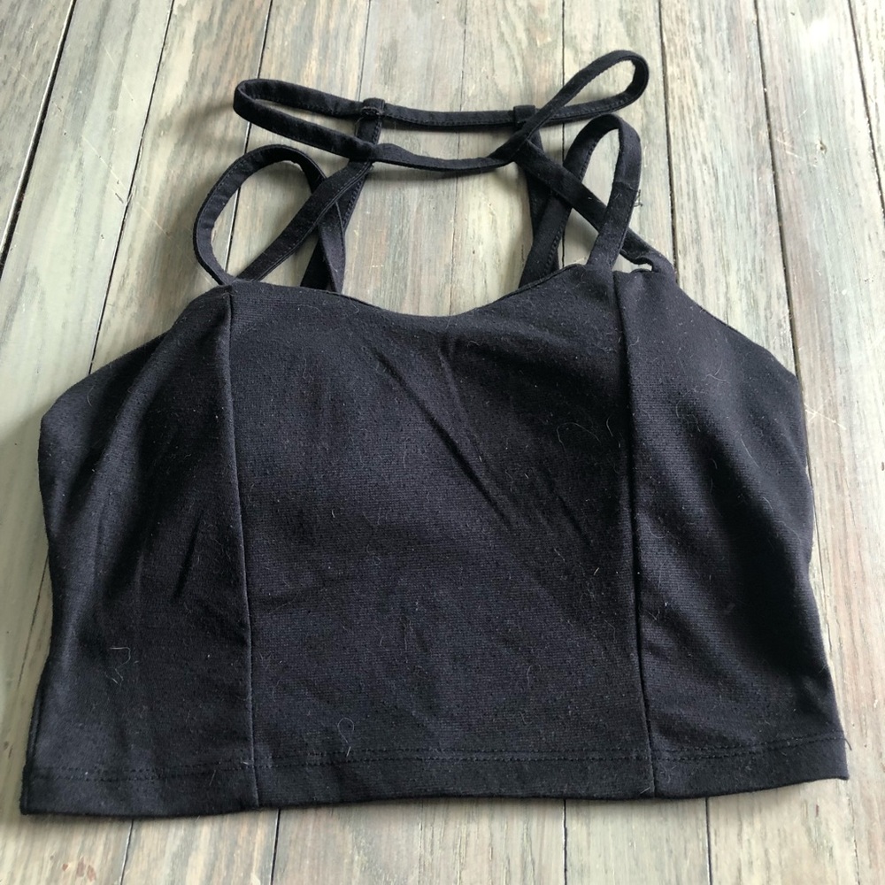 Black crop top